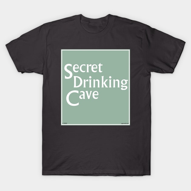 Secret Drinking Cave T-Shirt by Agents of COOL Art and Apparel